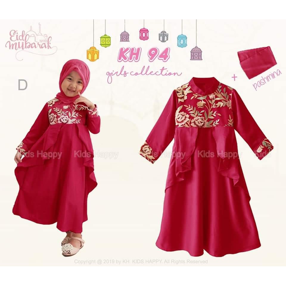 Gamis anak cewek KH94