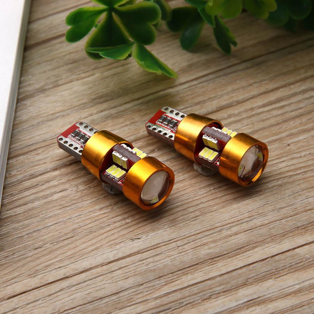 2Pcs Bola Lampu LED T10 3014 27SMD 12V Warna Putih untuk 2Pcs Bola Lampu LED T10 3014 27SMD 12V Warna Putih untuk