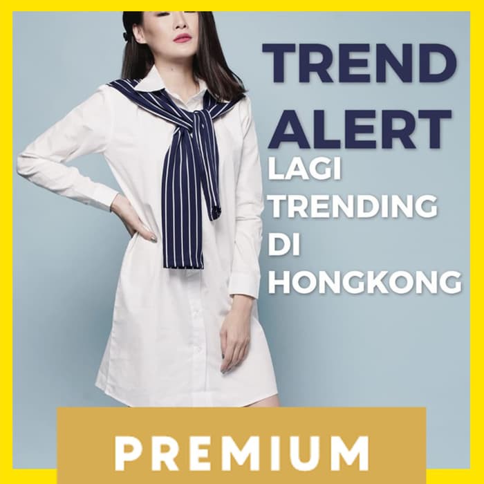 BAJU ATASAN WANITA ZARA GAIDA STRIPE PREMIUM SCUBA SALUR + COTTON - PUTIH EXCLUSIVE