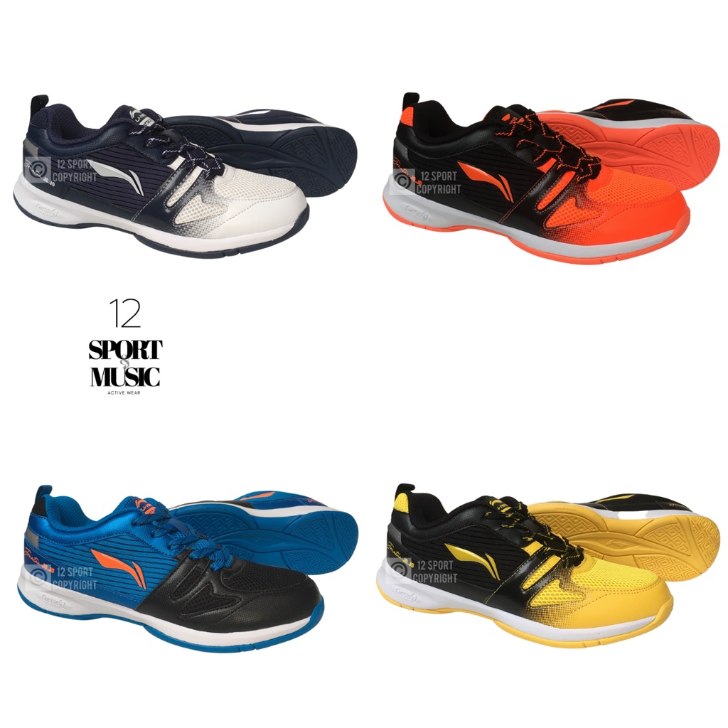 12 SPORT - [Boleh Tukar Size] Sepatu Bulu Tangkis Lining Attack G8 100% Original Li-Ning Sepatu Badm