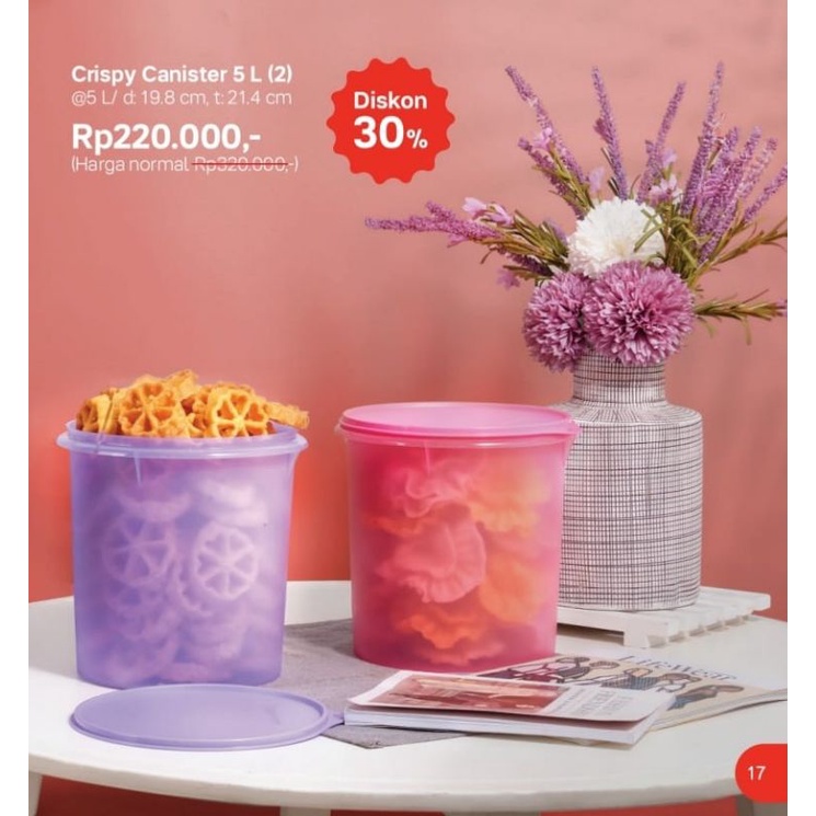 toples tupperware Crispy Canister 5 L (2)