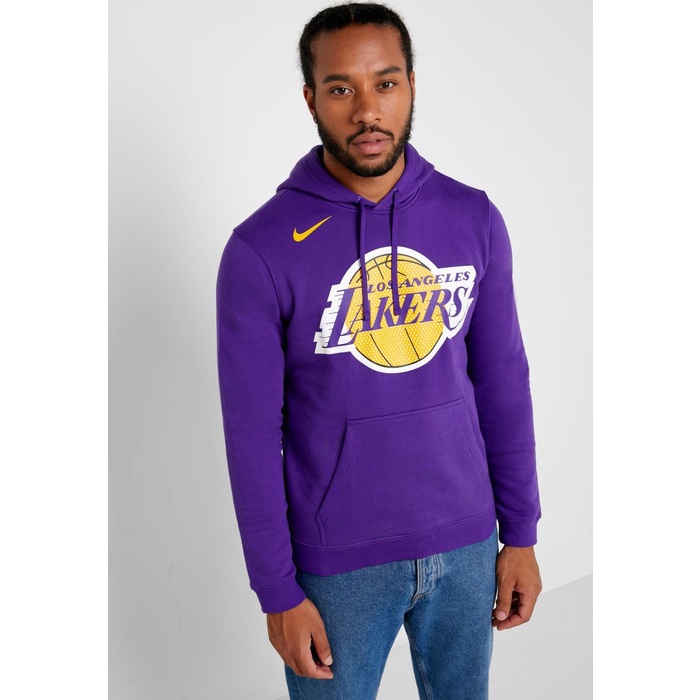 JAKET DISTRO LA LAKERS UNGU NBA BASKET POLOS CUSTOM INDONESIA BEST QUALITY