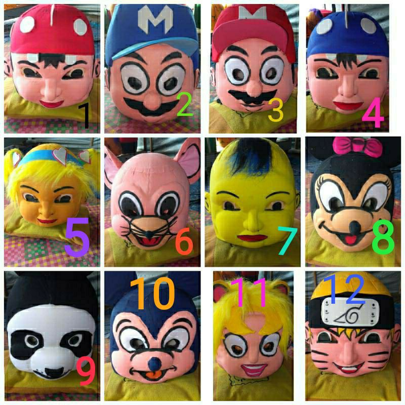 Boneka Mampang kepala saja