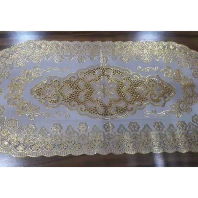 TAPLAK MEJA TAMU OVAL