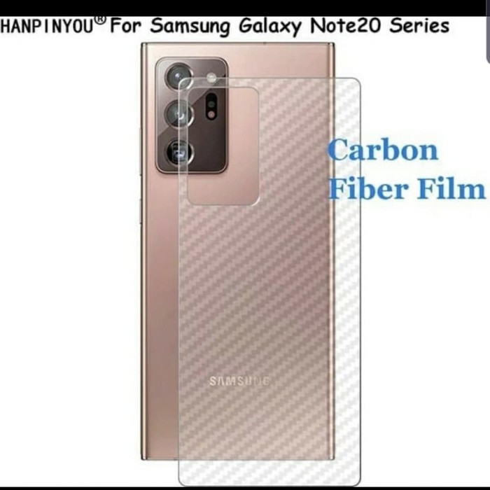 SAMSUNG NOTE 20 / SAMSUNG NOTE 20 ULTRA ANTI GORES BELAKANG SKIN CARBON, SKIN BACK PROTECT