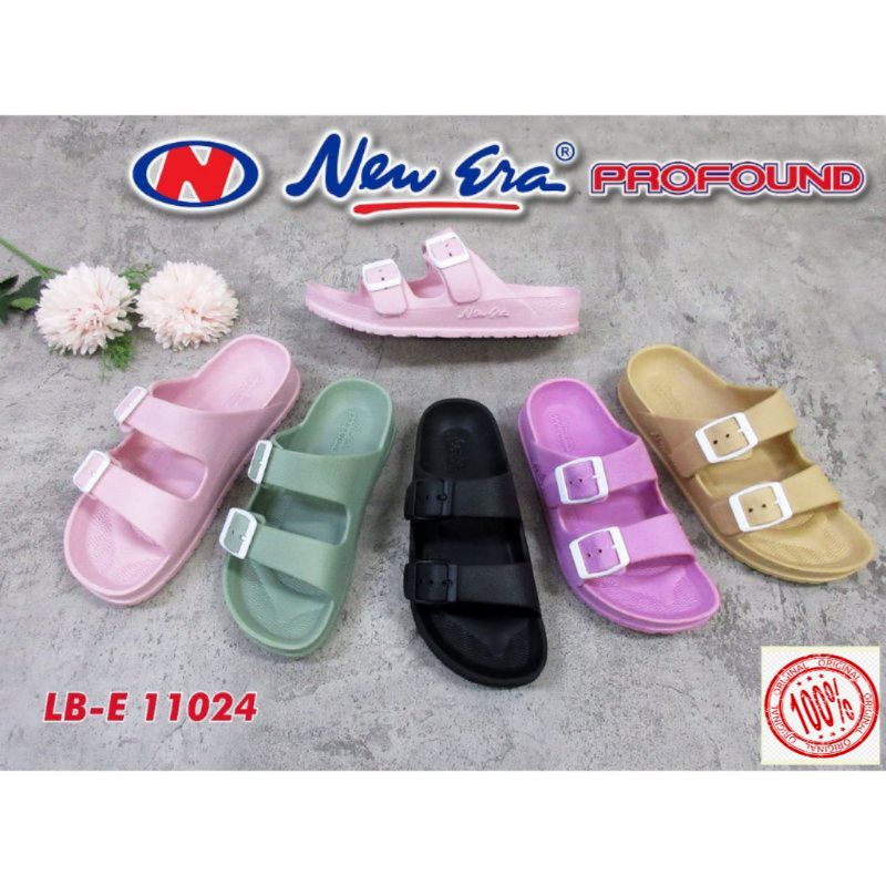 SANDAL SELOP KARET NEW ERA BAN DUA GESPER LB E 11024(37-40)