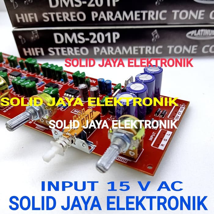 TONE CONTROL STEREO PARAMETRIC PLUS MEGA BASS DMS 201P DMS-201P DMS201P HIFI TONE KONTROL PARAMETRIK STEREO PLATINUM AUDIO ASLI ORI ORIGINAL