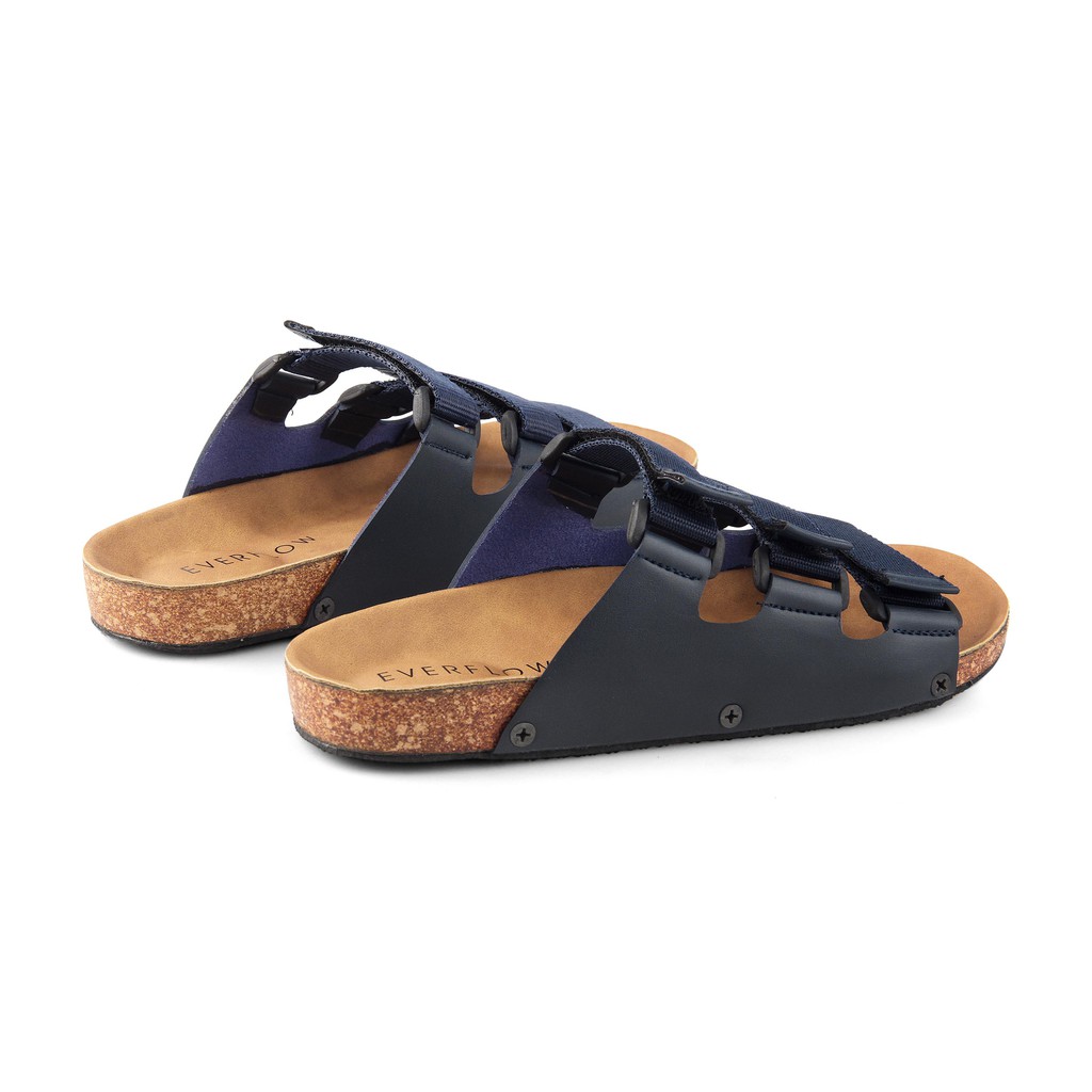 ☀ EVERFLOW ☀ Sandal Slide Big Size Navy Phantom - Sandal Pria Selop Tali Webing  Termurah.