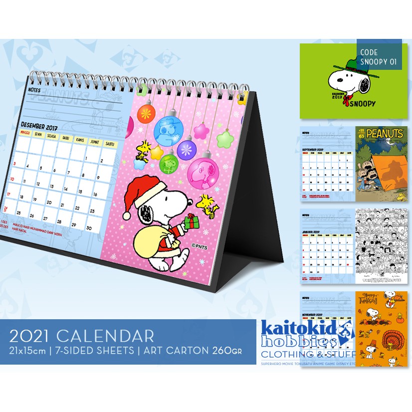 

Kalender SNOOPY 2025 Bisa Custom Desain Bebas 01