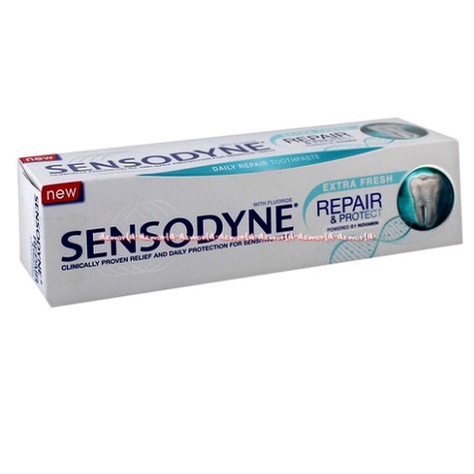 Sensodyne Extra Fresh Repair &amp; Protect 100gr Flouride Toothpaste For Sensitive Teeth Odol Memperbaiki Gigi Sensitif Untuk Gigi Pasta Gigi Sensitive Sensodain Toothpaste Tooth Paste