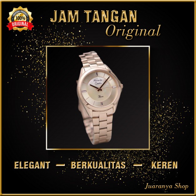 JAM TANGAN WANITA CEWEK ORIGINAL ORI DIGITAL ANALOG ALEXANDER CHRISTIE ANTI AIR UNIK KEREN MFR433