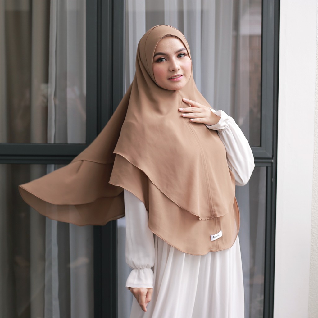 Hijab Ellysha Khimar 2in1 NAZEERA SLIMMY HIJAB SYARI