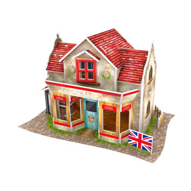 CUBIC FUN 3D WORLD STYLE PUZZLE UK IRONMONGERY SHOP