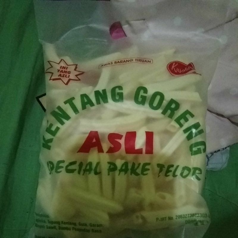 

kentang goreng asli pakai telur atau pitato atau ramelo