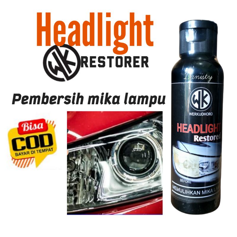 Pembersih mobil mika lampu mobil menguning/headlight restorer by wk