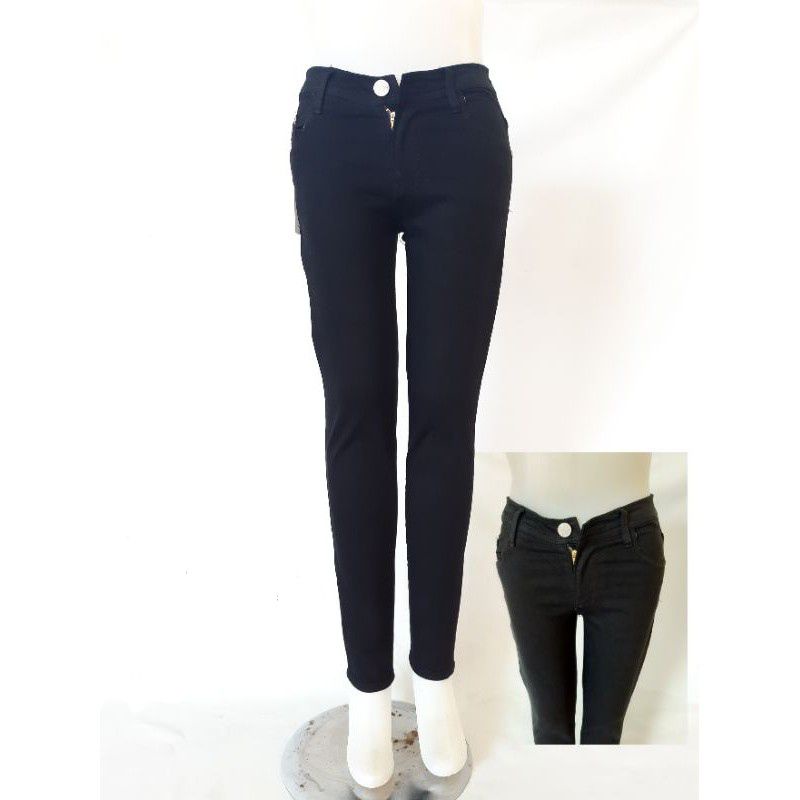 (BARU) CELANA PANJANG WANITA JEANS XETRA HITAM SIZE 28 / CELANA JEANS WANITA