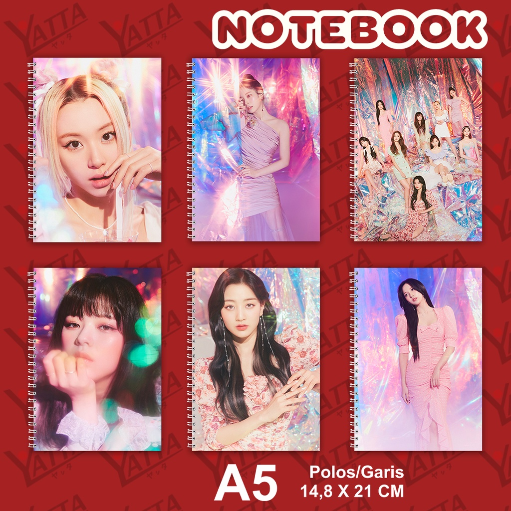 

Notebook KPOP TWICE Taste of Love Concept Photos in Love Ver Ukuran A5 14,6 cm x 21 cm