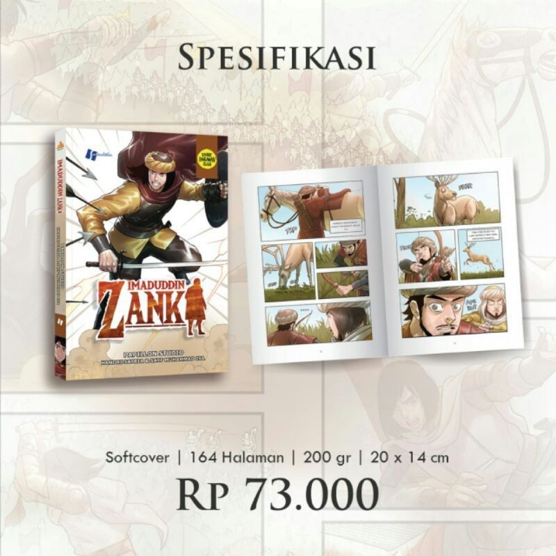 Buku Anak Komik Imaduddin Zanki Buku Remaja Komik Cerita Islam