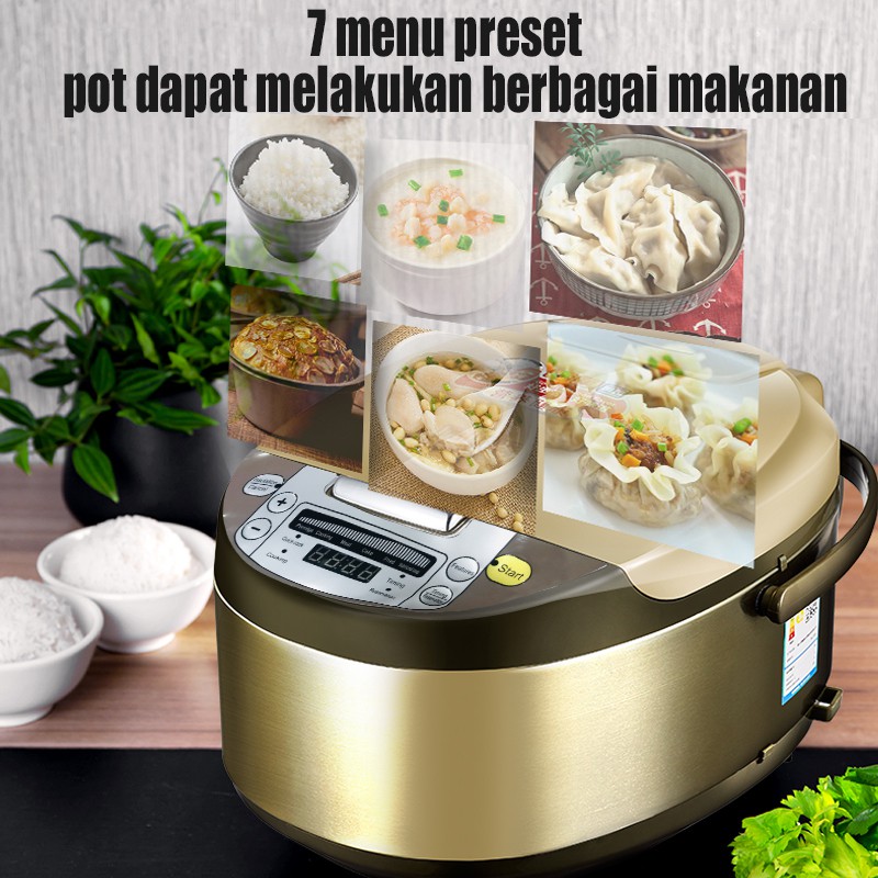 Rice cooker  HRRC-0001 pintar multi fungsi/magic com  2L，Magic Com Smart