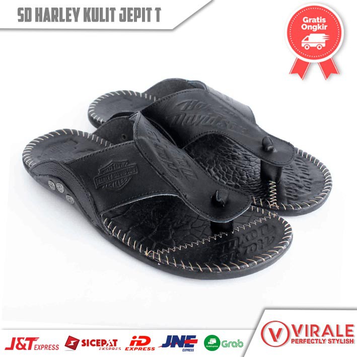 Sandal Jepit Pria Kulit Asli - Sandal Jepit 100% Kulit Asli Harley JEPIT T