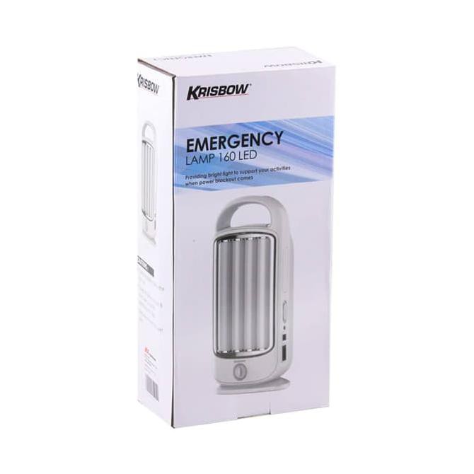 Krisbow Lampu Darurat 160 Led / Emergency Lamp / Lampu Darurat Exclusive