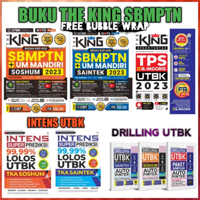 BUKU THE KING SBMPTN : THE KING SBMPTN + UM MANDIRI SOSHUM 2023 & THE KING SBMPTN + UM MANDIRI SAINT