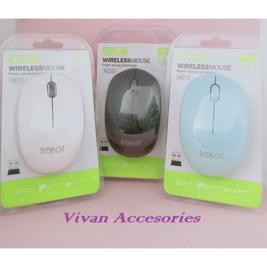 ROBOT M210 2.4G Wireless Optical Black USB Mouse