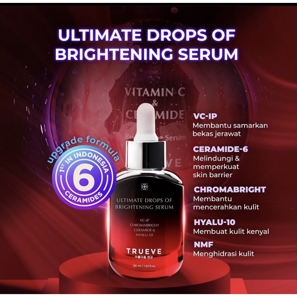 TRUEVE Ultimate Drops of Brightening Serum 30 ML 4.9 12,5RB Penilaian 10RB+ Terjual