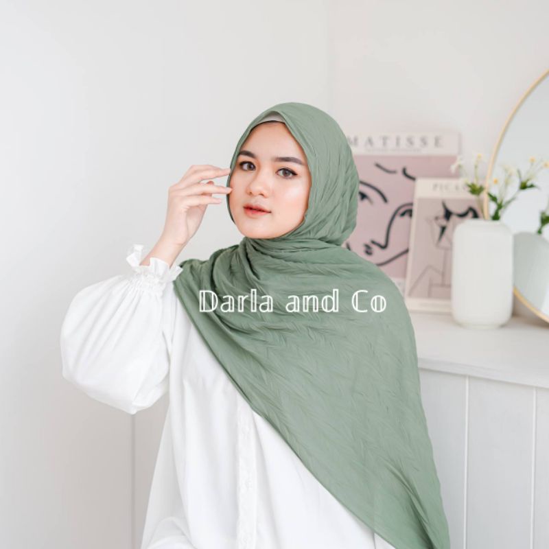 Pashmina Plisket padi || Azizah pashmina