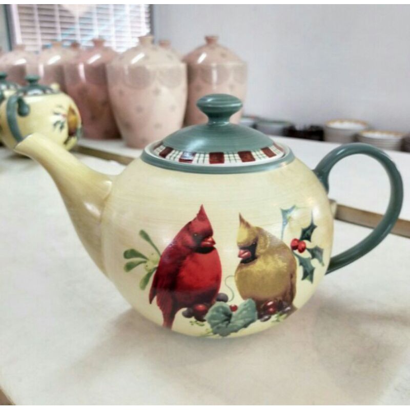 Teapot Teko Keramik - Burung Doff