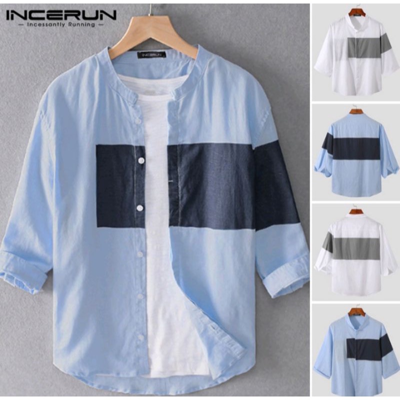 Kemeja Incerun ORI Light Blue Size S