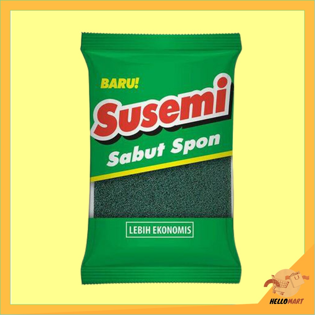 ORIGINAL SUSEMI Sabut Sikat Sponge Spon Busa Cuci Piring Panci / HELLOMARTID