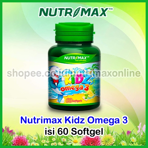 Nutrimax Kidz Omega 3 Isi 60 Vitamin Omega3 Minyak Ikan Salmon Untuk Buat Otak Bayi Anak Kids Kid