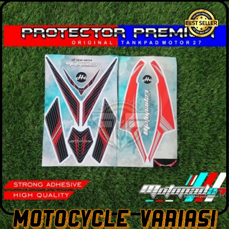 Sticker stiker Resin timbul Dasi depan winglet Yamaha New Aerox 155 2020