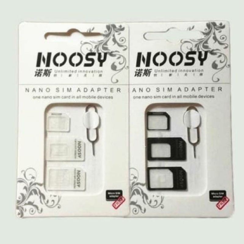 NOOSY SIM ADAPTER 4 IN 1(WITH EJECT PIN)NANO SIM ADAPTER