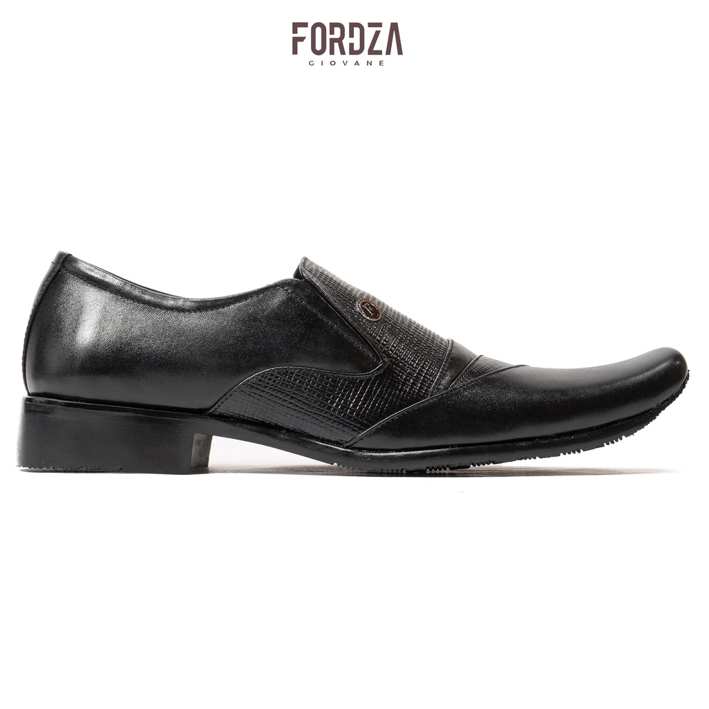 Sepatu Pantofel Pria Formal Kulit Asli Fin Design Original Fordza F661