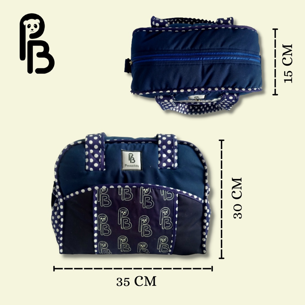 Precious Baby | Tas Perlengkapan Bayi | Diaper Bag | Baby Bag | Tas Oval Precious