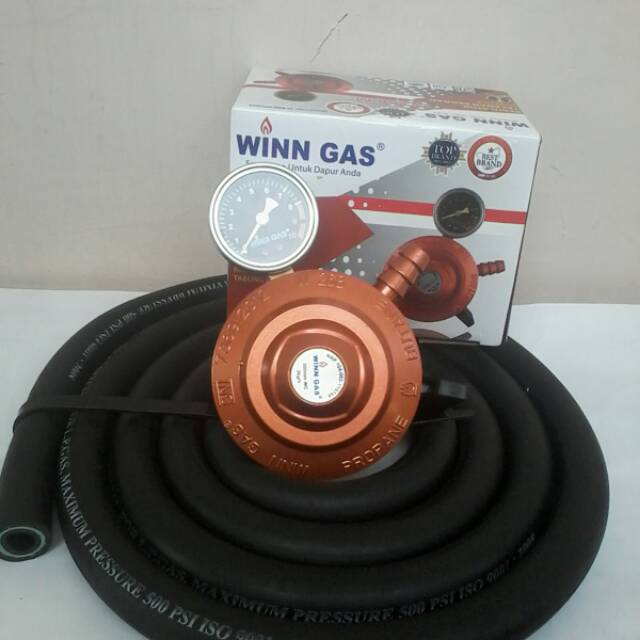 REGULATOR MATIC OTOMATIS TERBARU WINNN GAS & -SELANG 3 LAPIS 500 PSI