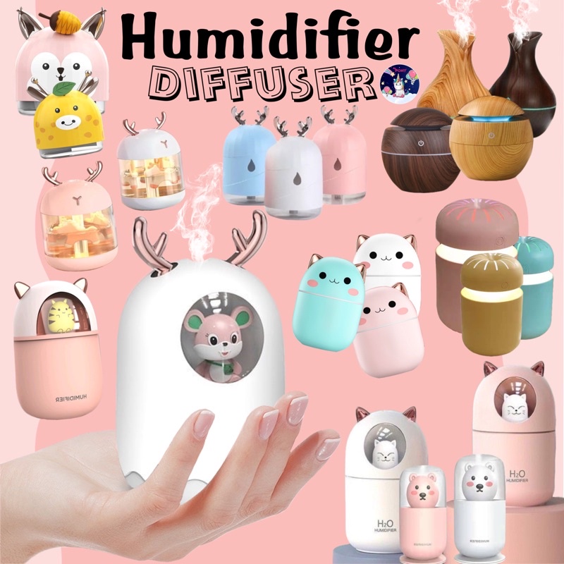 Humidifier Diffuser Air Aromaterapi Ruangan Essential Oil Aromaterapi