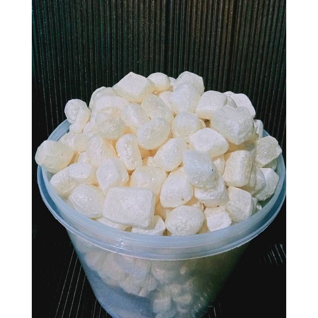 Produsen krecek/Krupuk RAMBAK SUPER jenis kotak tebal/Dadu 1 KG