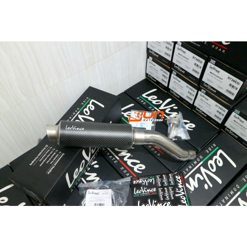knalpot Leovince GP CORSA CARBON MATTE Original Slip on CBR250RR CBR 250RR