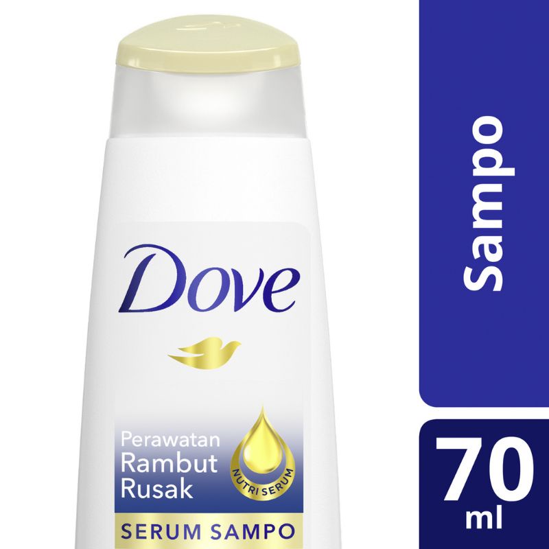 Dove Shampo + Serum Perawatan Rambut 70ml