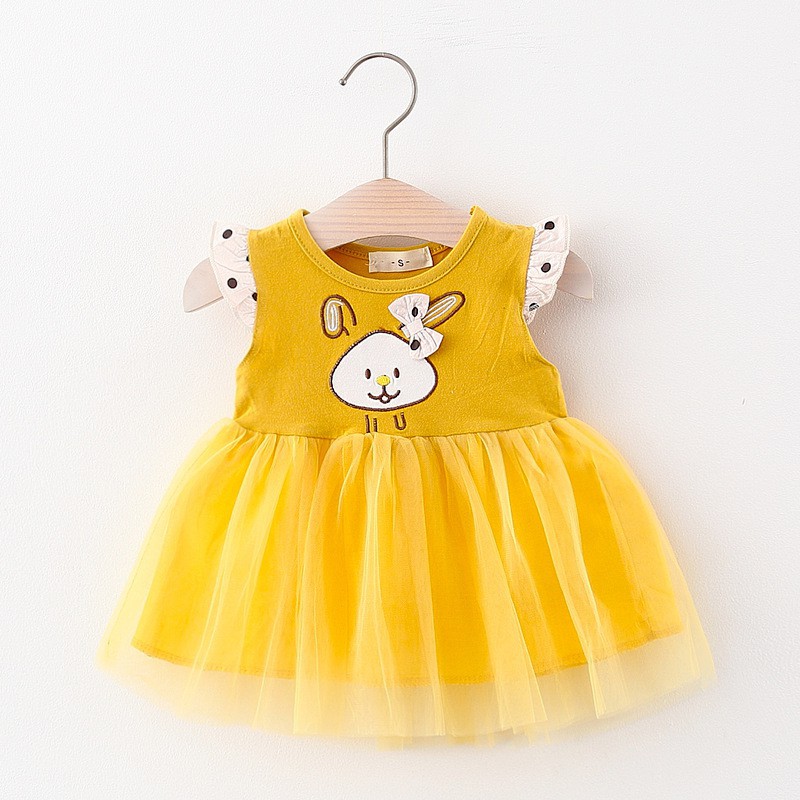 HappyOliver DRESS RABBIT PEEP 8826 EBV Baju Dress Anak Perempuan Import 6 bulan - 3 tahun/Dress Bayi Perempuan/Gaun Bayi Perempuan/Dress Pesta/Dress Bayi