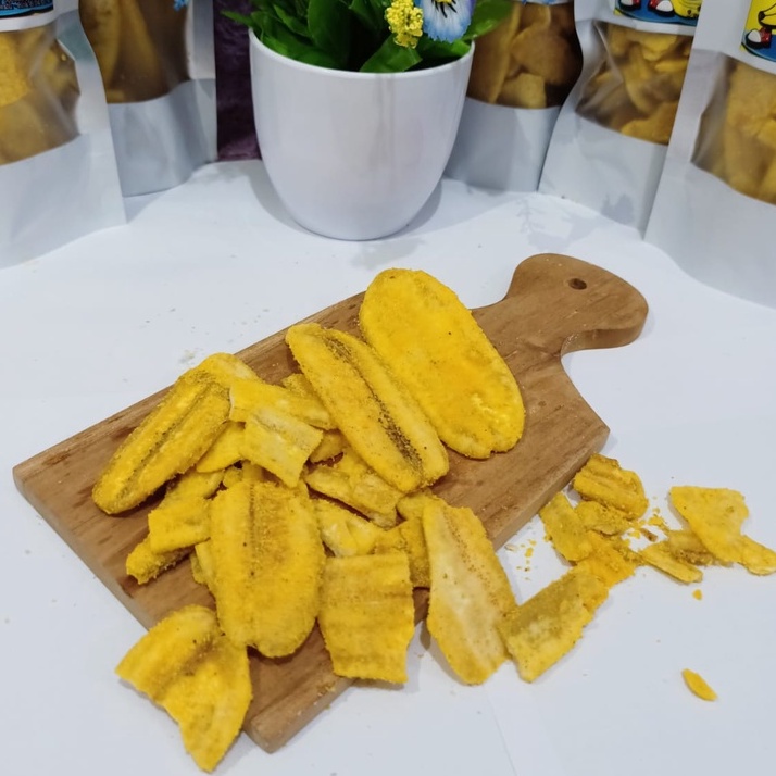 

BEST SELLER‼️ KUALITAS PREMIUM/100grm/KERIPIK PISANG/ASLI LAMPUNG/KERIPIK PISANG RASA DURIAN