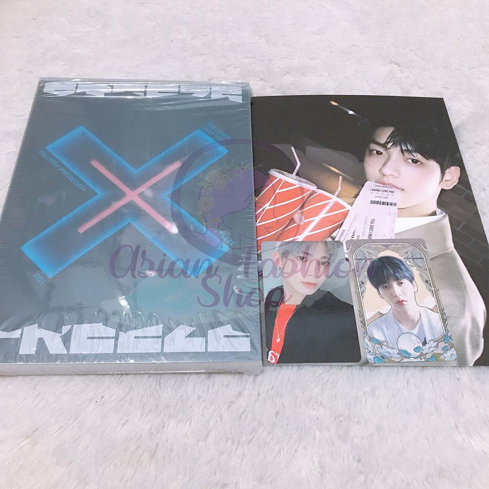 TXT The Chaos Chapter: FREEZE Album UNSEALED TAEHYUN pc SOOBIN postcard+os YOU ver