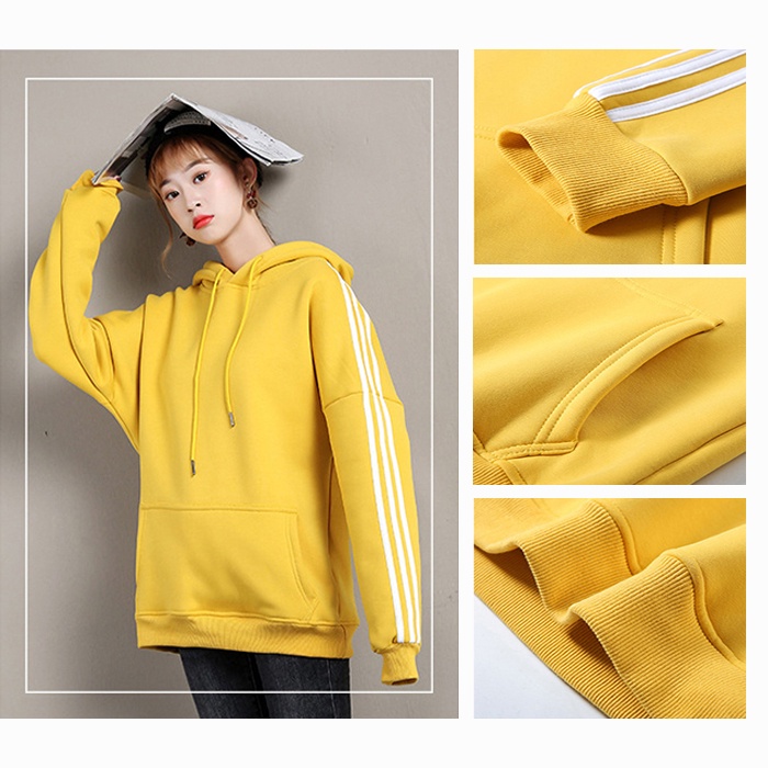 Jaket wanita Korean hoodie sweater yelow jaket polos big size M L XL XXL XXXL XXXXL XXXXXL