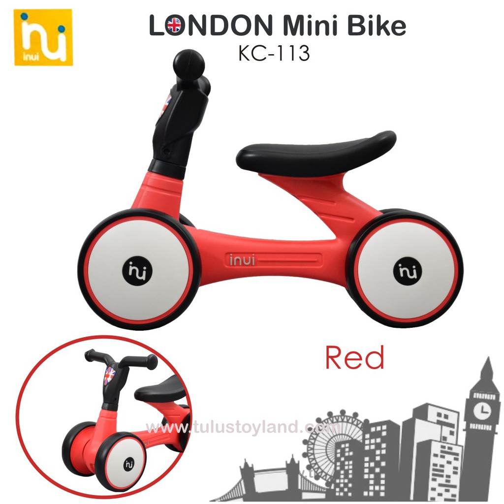 Sepeda Anak Inui LONDON Mini Bike kc113 Sepeda Balance Bike Tanpa Pedal murah trike roda 4 kc 113