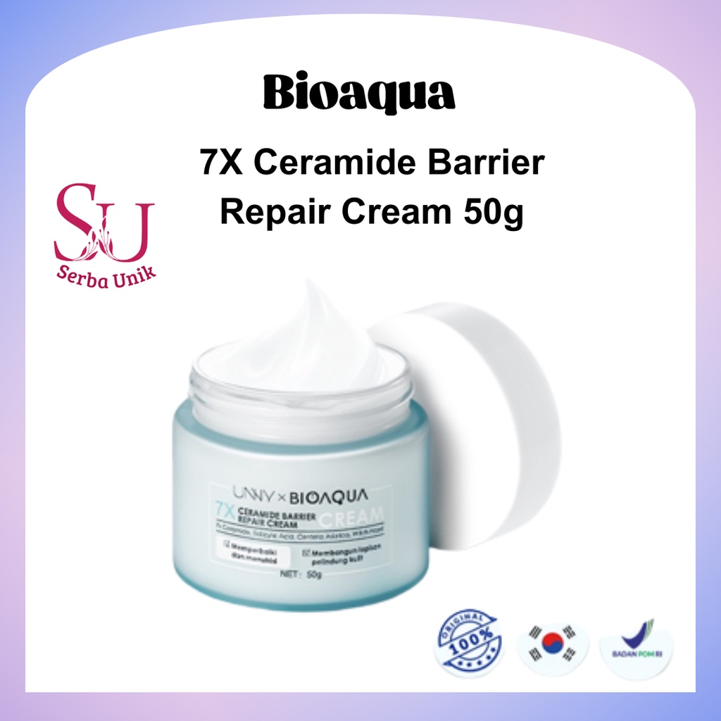 Bioaqua 7X Ceramide Skin Barrier Repair Moisturize Cream 50g / Pelembab Wajah