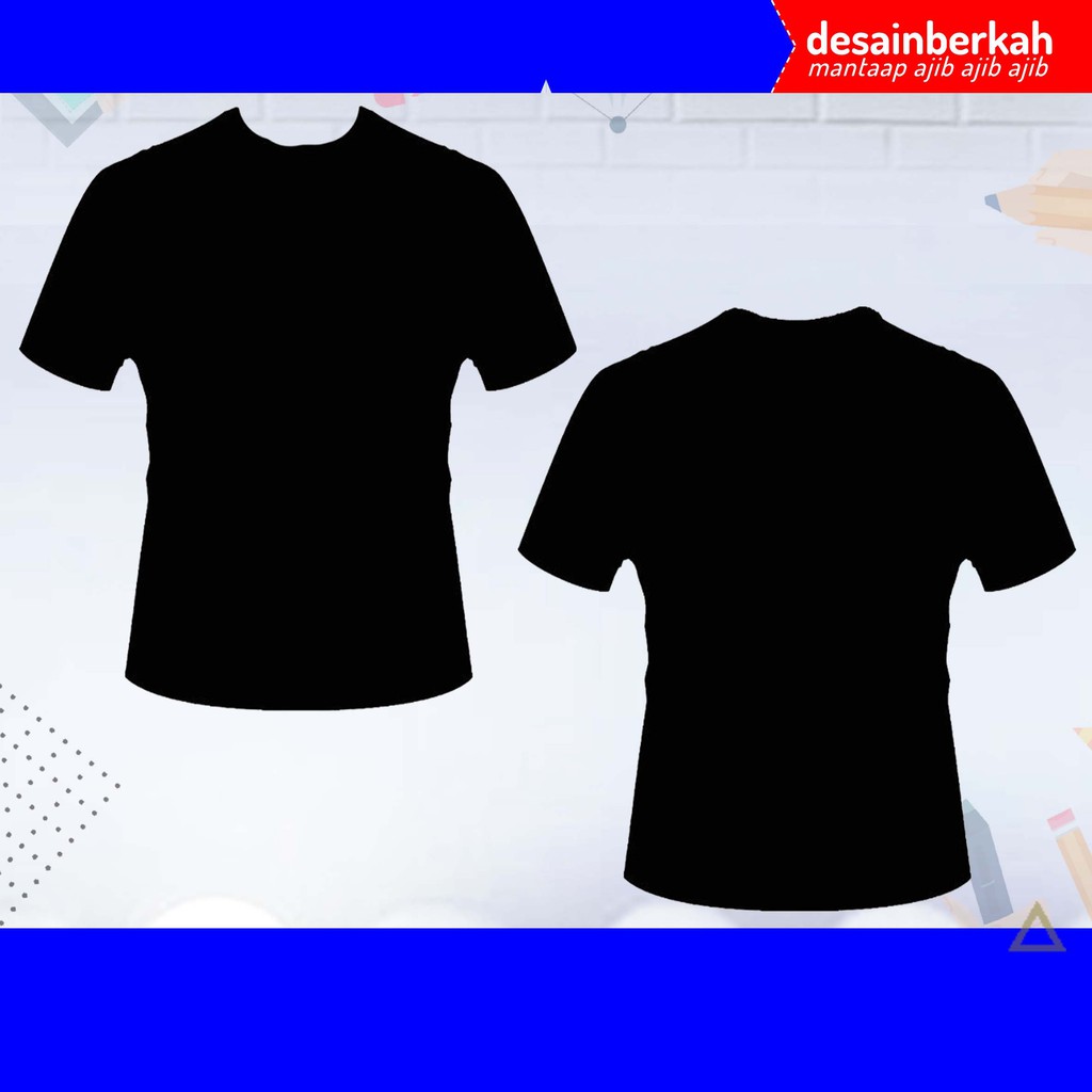 KAOS POLOS COTTON COMBED 30s HITAM