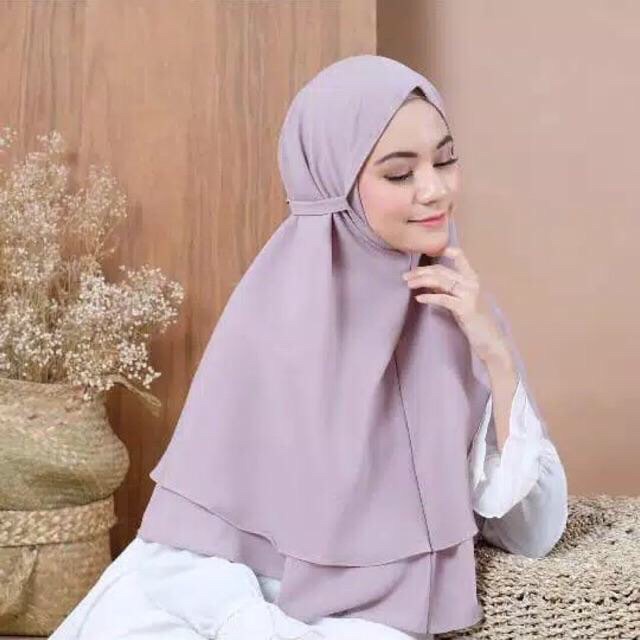 JILBAB INSTAN MARYAM 2 LAYER BERGO INSTAN SYRIA DOUBLE LAYER HIJAB INSTAN BERGO MURAH